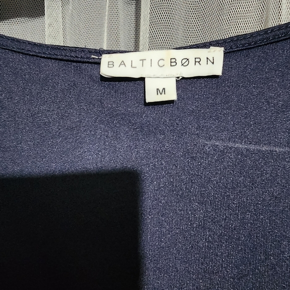 Blue Maxi Slit Dress - Picture 3 of 6